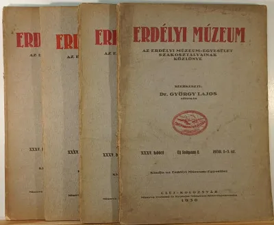 Erdélyi Múzeum XXXV. kötet 1930. 1-12. szám (teljes évf.) - Új folyam I. Kedvezmény
