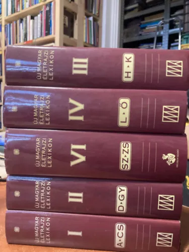 Expressz kézbesítés 5 db Új magyar életrajzi lexikon ( I., II., III., IV., VI.)