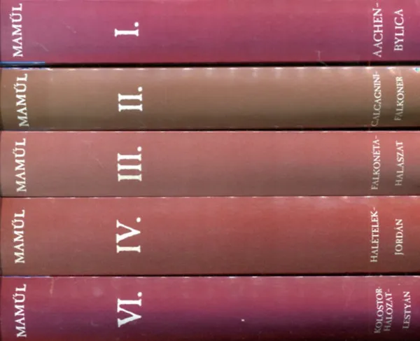 Ajánlat Magyar művelődéstörténeti lexikon (MAMÜL) I-II-III-IV-VI (5 kötet)