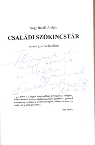 Családi szókincstár -verses gyermeklexikon Kihagyhatatlan ajánlat