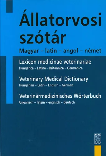 Állatorvosi szótár - Magyar - latin - angol - német Bestseller