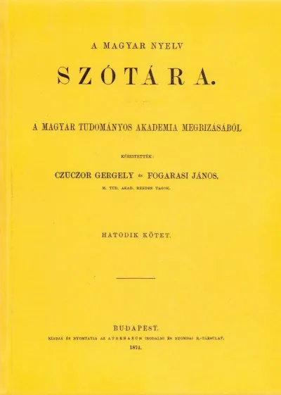 A magyar nyelv szótára VI. Expressz szállítás
