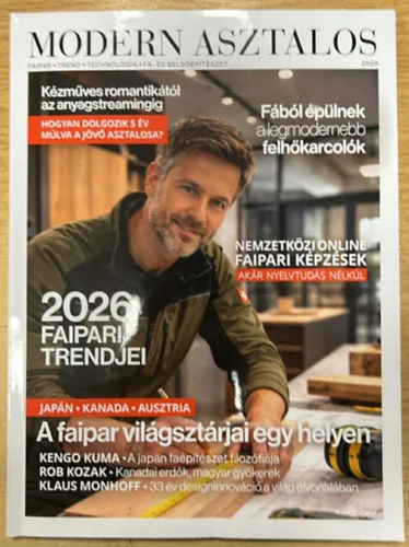 Modern Asztalos 2026 - Faipar, trend, technológia, fa- és belsőépítészet Outlet