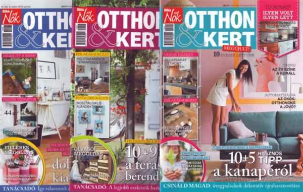 Különleges ajánlat 3 db Blikk Nők Otthon & Kert magazin: 2019. február, május, június