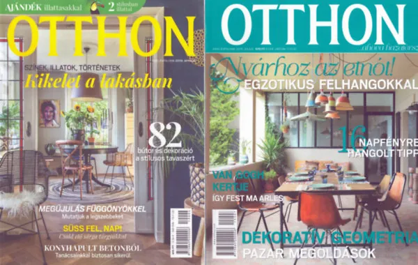 2 db Otthon magazin: 2015. július + 2019. április Szuper akció