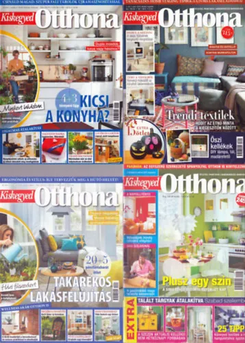 4 db Kiskegyed Otthon magazin: 2010. augusztus, 2018. október-november, 2019. február-március, 2019. június-július Kedvezmény