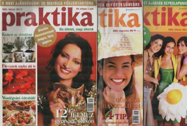 10 db Praktika együtt: 2004/2, 8, - 2005/2, 8, - 2006/2, 12, - 2007/2, - 2008/1, - 2013/12, - 2017/12. szomok. Kedvezmény