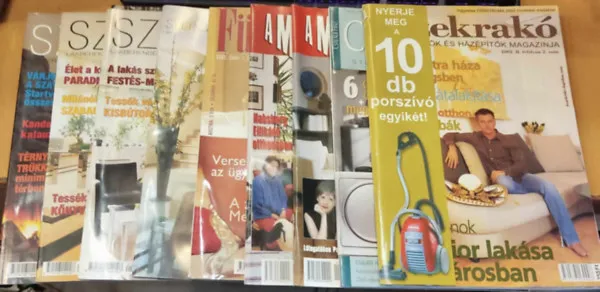 Prémium 9 db Házépítő és lakberendező magazin, szórványszámok (Lapszámok a terméklapon!)