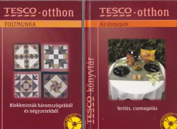 2 db Tesco-otthon: Terítés, csomagolás, Blokkminták háromszögekből és négyzetekből. Legjobb ár