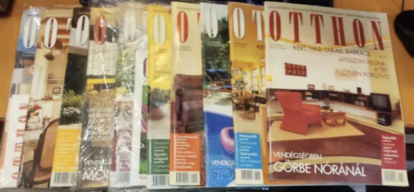 10 db Otthon Magazin: Kert, Ház, Lakás; Barkács, szórványszámok (lapszámok a terméklapon, saját fotó) Azonnal elérhető