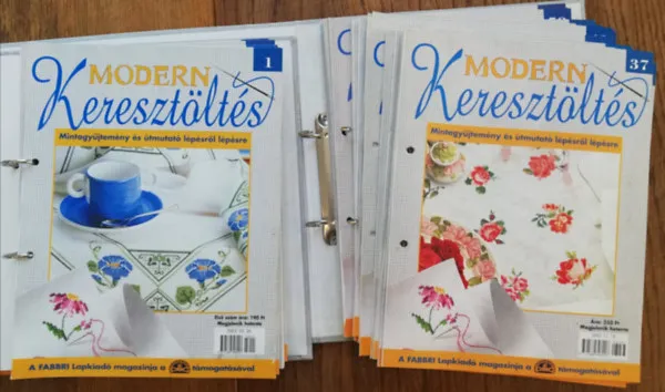 Biztonságos fizetés Modern keresztöltés Mintagyűjtemény és útmutató lépésről lépésre 51 db (1-19 ,37,40-50, 54-55, 57-61, 63-64, 67-69) két tartóban