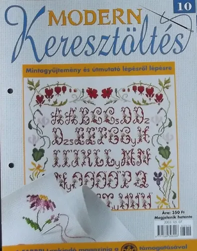 Modern Keresztöltés 10. - Mintagyűjtemény és útmutató lépésről lépésre Azonnal elérhető