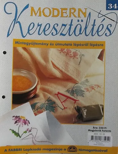 Alacsony ár Modern Keresztöltés 34. - Mintagyűjtemény és útmutató lépésről lépésre