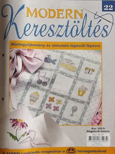 Ajánlat Modern Keresztöltés 22. - Mintagyűjtemény és útmutató lépésről lépésre