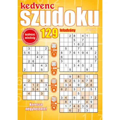 Kiárusítás Kedvenc Szudoku 2025/12