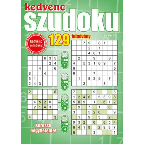 Kedvenc Szudoku 2025/6 Korlátozott ajánlat