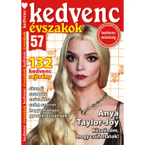 Azonnali szállítás Kedvenc évszakok 57. (Rejtvénykönyv)