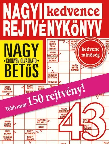 Nagyi Kedvence Rejtvénykönyv 43. Vedd meg most
