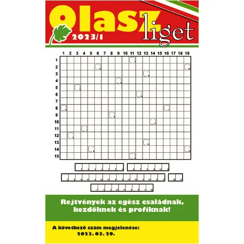Újdonság Olasz liget 2023/1