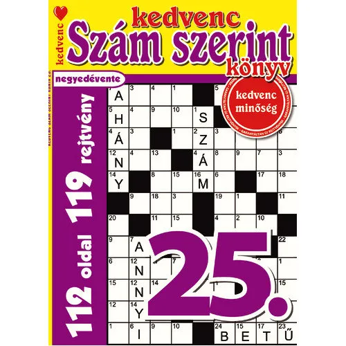 Biztonságos fizetés Kedvenc Szám Szerint Könyv 25.