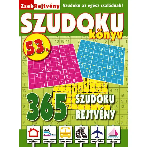 Outlet ZsebRejtvény Szudoku könyv 53.