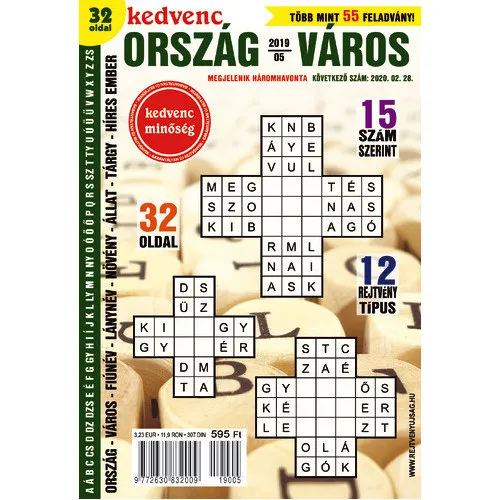 Kedvenc Ország Város 2019/5 Legkelendőbb