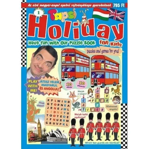 Tapsi Holiday for Kids - Magyar-angol nyelvű rejtvénykönyv gyerekeknek Csak ma