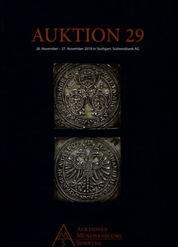 Auktion 29-26. November -27. November 2018 in Stuttgart Südwestbank AG - Auktionen Münzhandlunk Sonntag Legjobb ár