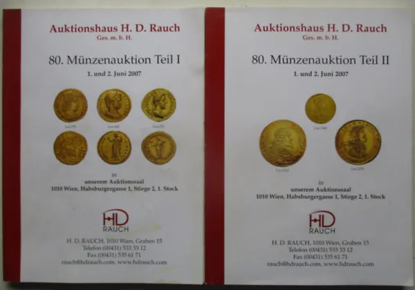 80. Münzenauktion Teil I-II. Akció