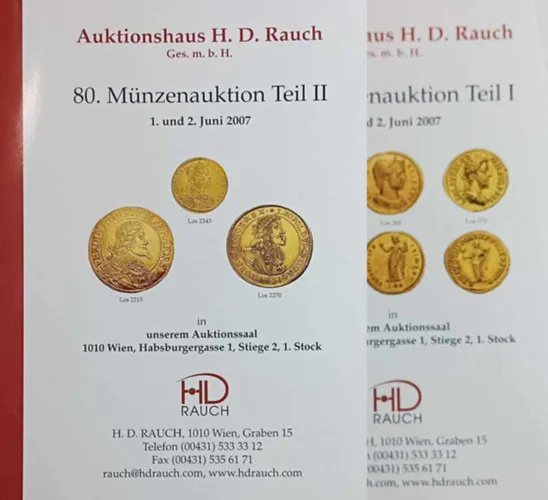 80. Münzenauktion Teil I-II (1. und 2. juni 2007) Népszerű
