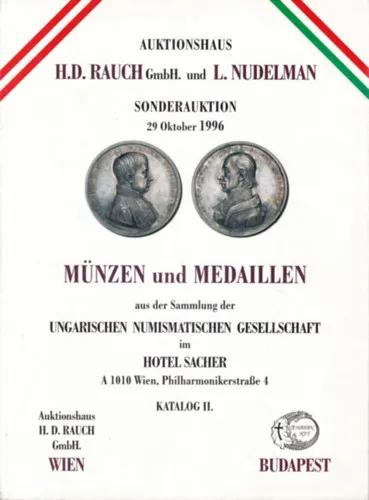 Münzen und Medaille - Sonderauktion 29 Oktober 1996 - Katalog II. (Érmék és medálok - német nyelvű akciós katalógus) Kedvezményes ár