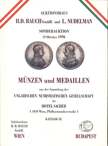Expressz kézbesítés Auktionshaus H. D. Rauch GmbH und l. Nudelman: Münzen und Medaillen- Katalog II. (29. Oktober 1996)