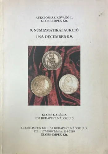 Globe galéria - 9. numizmatikai aukció 1995. dec. 8-9. Árengedmény