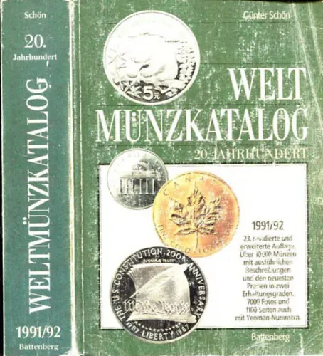 Olcsó Weltmünzkatalog 20. Jahrhundert - 23. revidierte und erweiterte Auflage 1991/92