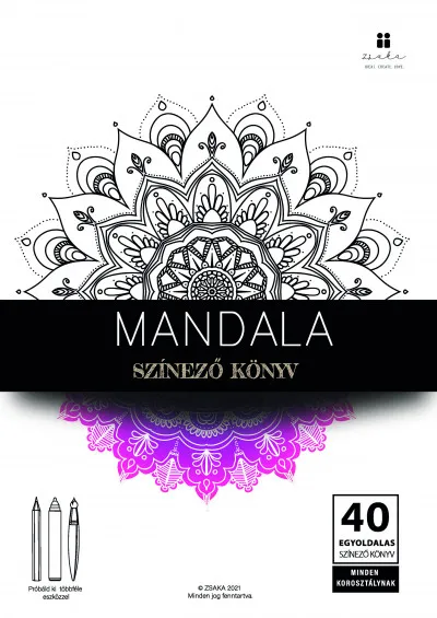 Mandala - Színező könyv Újdonság