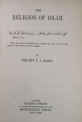 Legkelendőbb The Religion of Islám