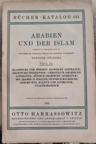 Gyors szállítás Arabien und der Islam Teil 2.("Arábia és az iszlám 2. kötet" német nyelven)
