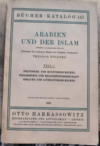 Gyors szállítás Arabien und der Islam Teil 1.("Arábia és az iszlám 1. kötet" német nyelven)