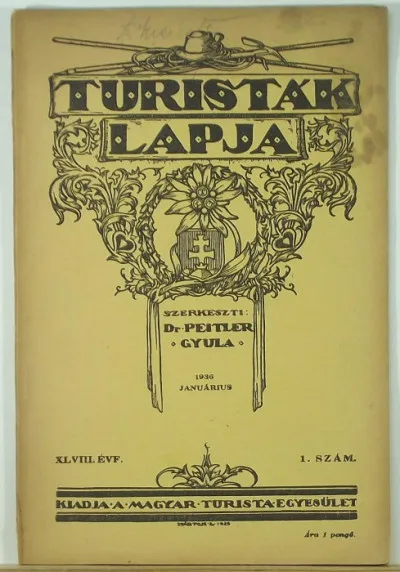 Turisták lapja - 1936 jan. 1. szám Árengedmény