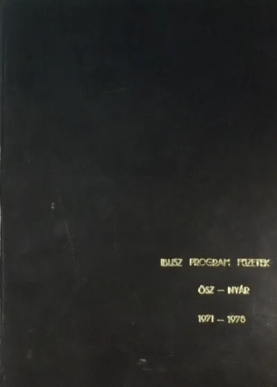 Kedvezményes ár Az IBUSZ külföldi társasutazásainak programja 1971 szepzembertől - 1972 márciusáig