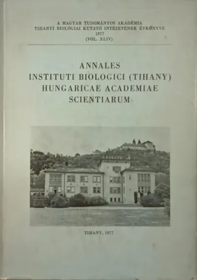 Annales Instituti Biologici (Tihany) Hungaricae Academiae Scientiarium - A Magyar Tudományos Akadémia Tihanyi Biológiai Kutató Intézetének Évkönyve 1988 (Vol. XLIV) Alacsony ár