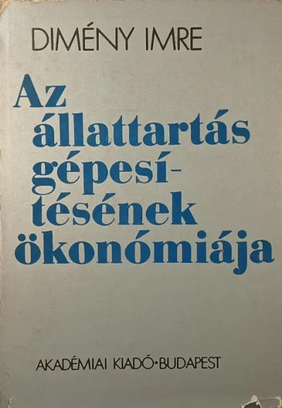 Végkiárusítás Az állattartás gépesítésének ökonómiája