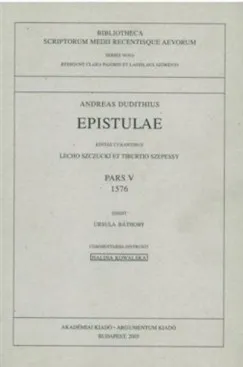 Legkelendőbb Epistulae Pars V. 1576