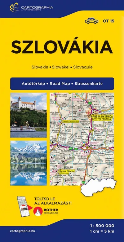 Nézd meg most Szlovákia keményborítós autótérkép
