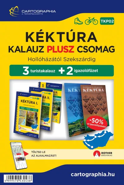 Bestseller Kéktúra Kalauz Plusz csomag - Hollóházától Szekszárdig