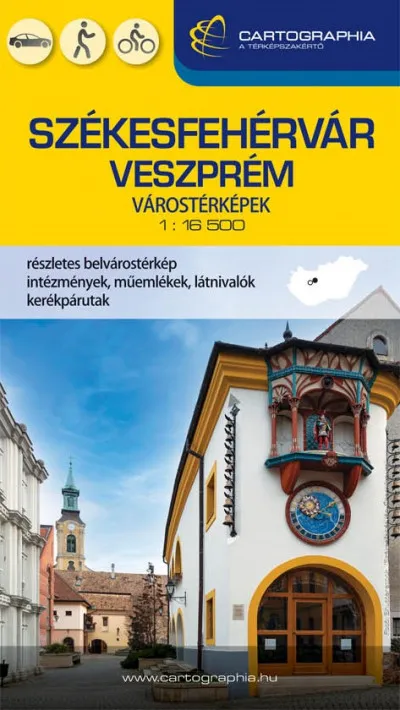 Biztonságos fizetés Székesfehérvár-Veszprém várostérkép - 1:16500