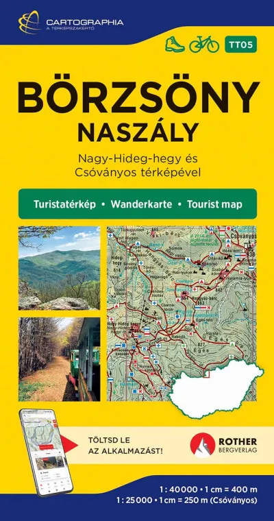 Börzsöny turistatérkép - Nagy-Hideg-hegy és Csóványos térképével Utolsó esély