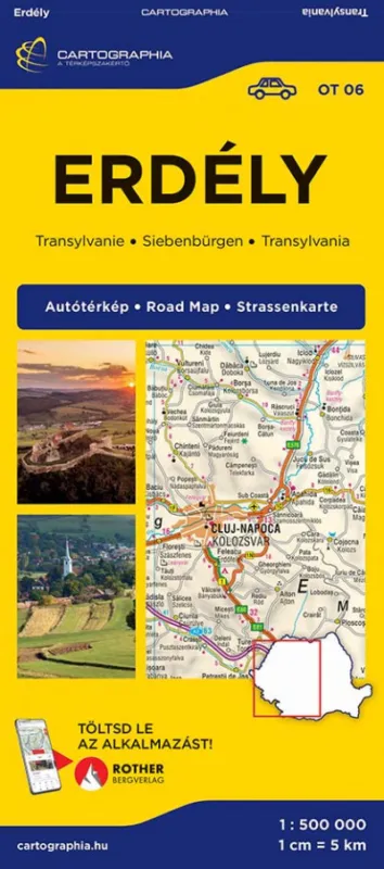 Expressz kézbesítés Erdély autótérkép