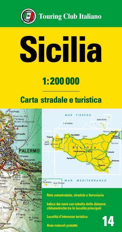 Akciós ár Szicília régiótérkép 1:200 000