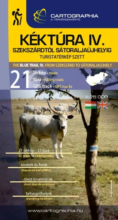 Utolsó esély Kéktúra IV. turistatérkép szett (Alföld) - Szekszárdtól Sátoraljaújhelyig
